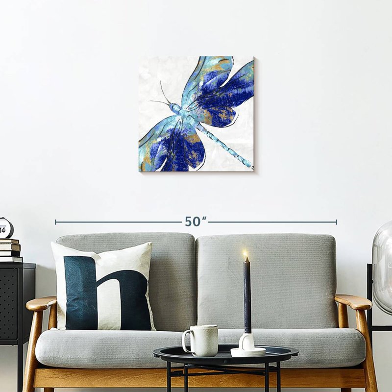 Brampt Blue Dragonfly, 20" H x 20" W
