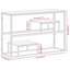 Steelville 110cm Solid Wood Top Console Table