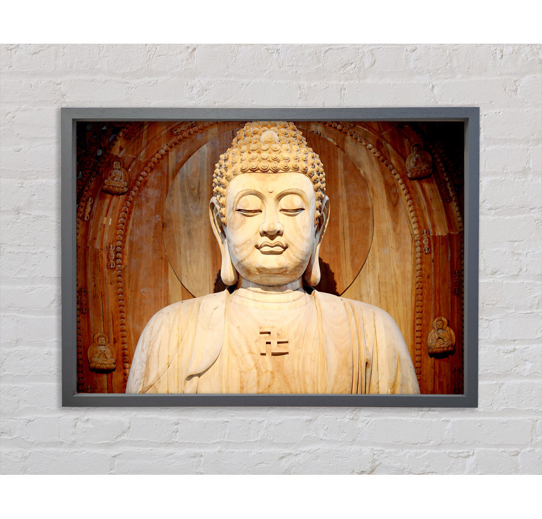 Buddha Gesicht Statue - Druck