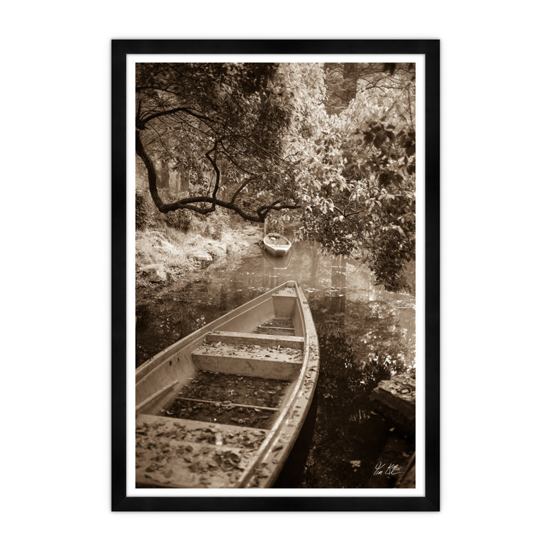 Bygone Rowboats II In Sepia Print by Tim Klein