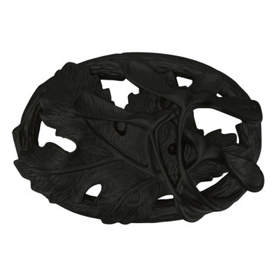 edgar berebi arts & craft oak park knob in matte black plate