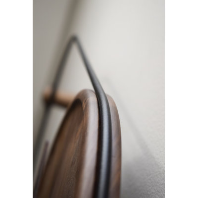 Eslabon Solid Wood Analog Wall Clock