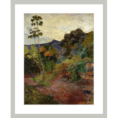 «Martinique Landscape» par Paul Gauguin - Estampe numérique encadrée