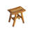 CoastalVogue Satori, 14", Teak Shower Stool, Teak Shower Shaving Foot Rest, Teak Shower Shaving Stool, 14 Inches W, 15-inches T, in Natural Teak