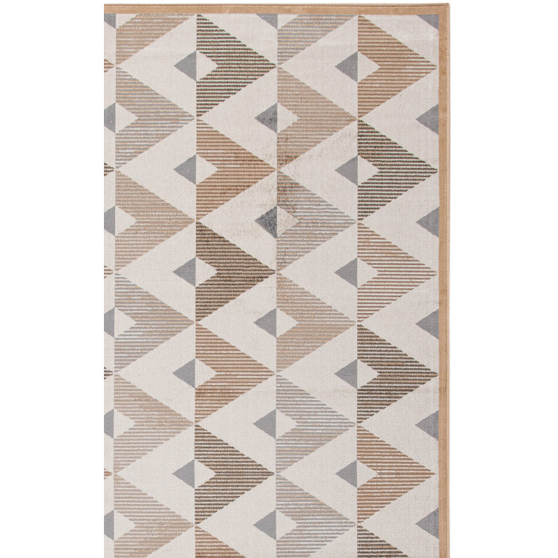 Tapis à motif géométrique Abida, Rectangle 3 pi 3 po x 5 pi 3 po