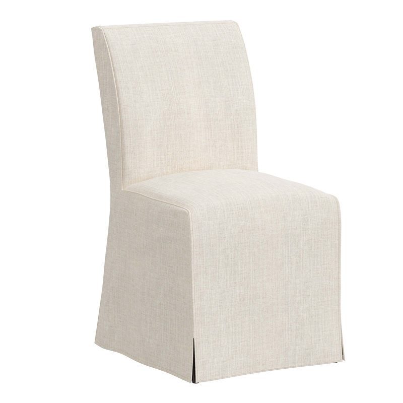 Chaise parsons rembourrée Sumatra, Lin classique talc