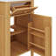 Meuble-lavabo autoportant en bois de 20 po avec lavabo, pieds en bois massif, tiroir inclinable, tablette réglable - boutons en bois pour les petites salles de bain
