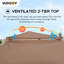 Pavillon de jardin escamotable de l 11 pi x 11 pi avec cadre en acier pour l'extérieur transportable avec toit en tissu à 2 niveaux avec moustiquaire et sac de transport Sunjoy-299544835