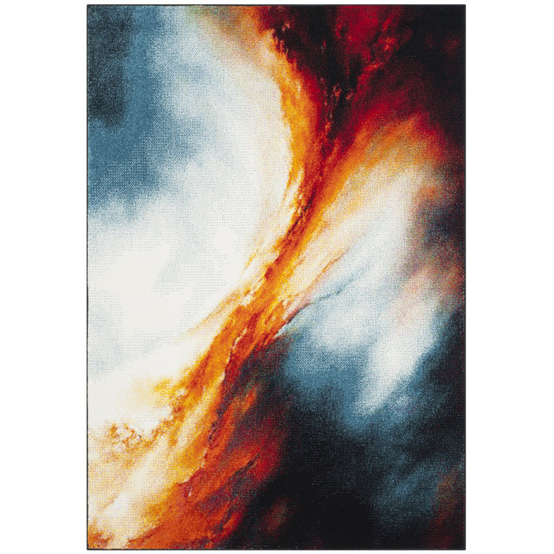 Galaxy Performance Abstract Rug, Rectangle 2'7" x 5'