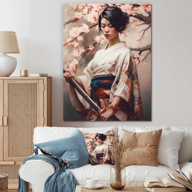Samurai Beauty " Samurai Beauty ", 24" W x 32" H, Wrapped Canvas