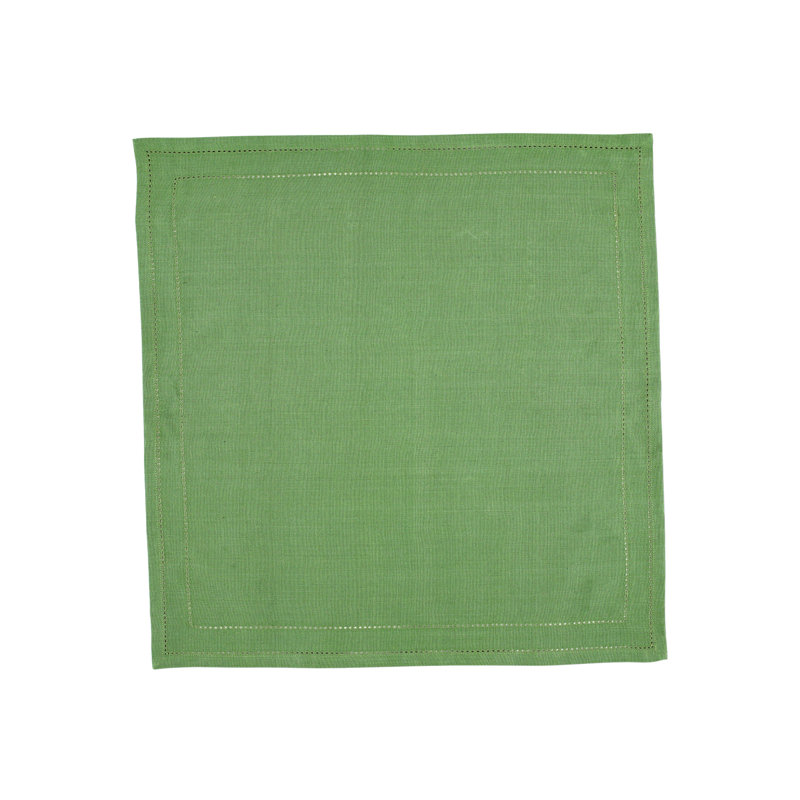 Cotone Linens Cotton No Pattern Square Napkin, Sage