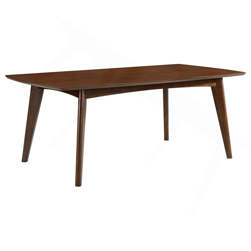 Marcella Dark Walnut Mid-Century Rectangle Dining Table
