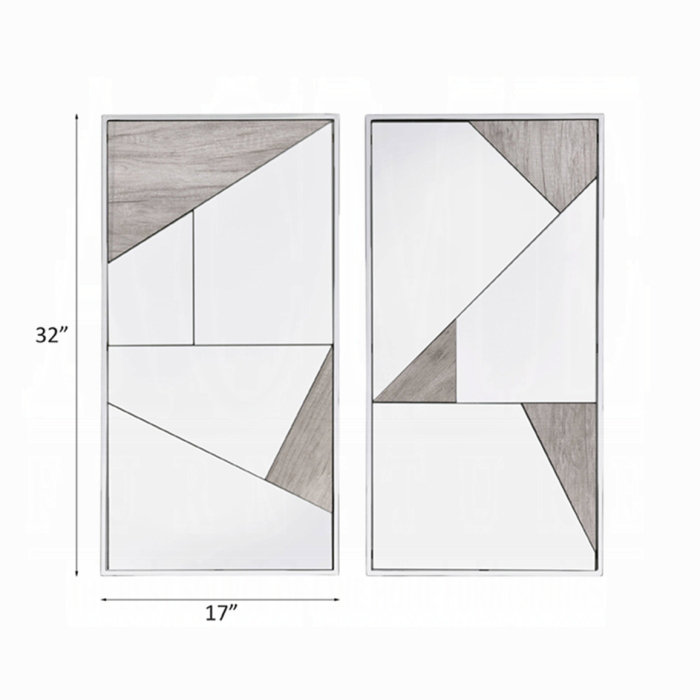Miroir d'appoint Chafik (ensemble de 2)