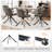 Swivel Tufted Leather Upholstered Side Chairs Modern Dining Chairs with Metal Legs-740914511