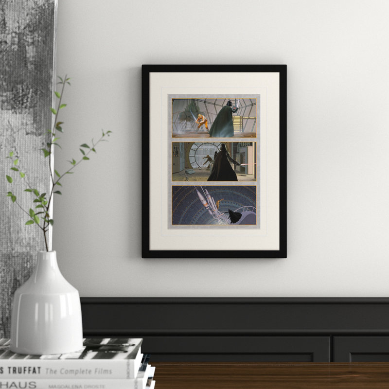Luke Battles Darth Vader Framed Graphic Art Print Framed by Star Wars - Single Picture Frame Print