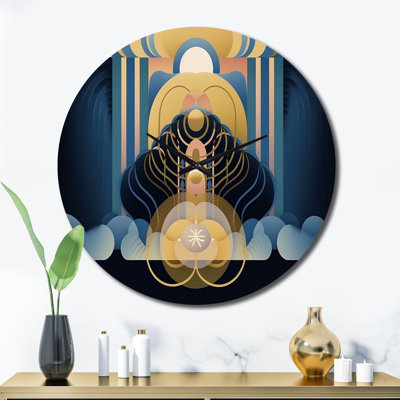 Horloge murale géométrique Awakening of Bodhi Consciousness