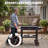 FEASTO 28" 2-Burner Propane Gas Griddle with Cart, 30,000 BTU, Outdoor Heavy-Duty Flat Top Grill with Front Grease Cup, Side Table, for Camping, Tailgating, Backyard