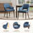 Modern Upholstered Dining Chair with Walnut Wood Legs-973962666-973962667