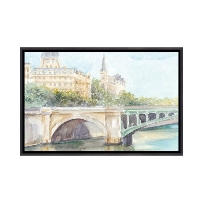 Français Bridge Study IV par Ethan Harper-reproduction d’art, Pas de tapis, H 18 po x l 26 po x P 1,5 po