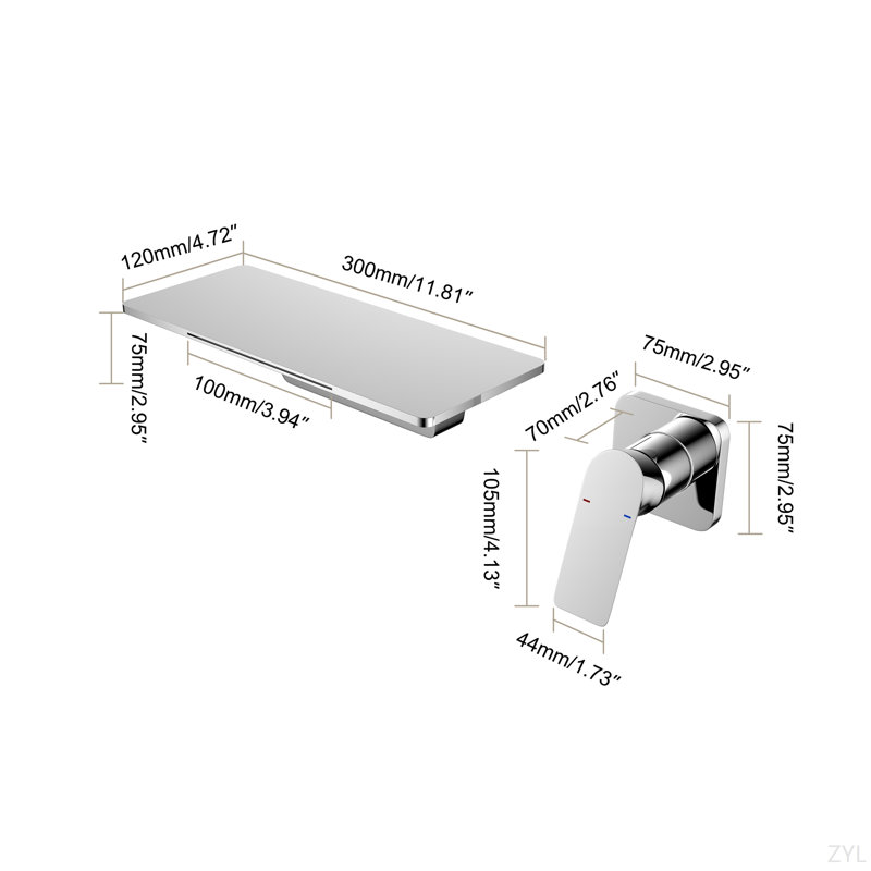 Waterfall Bathroom Sink Faucet
