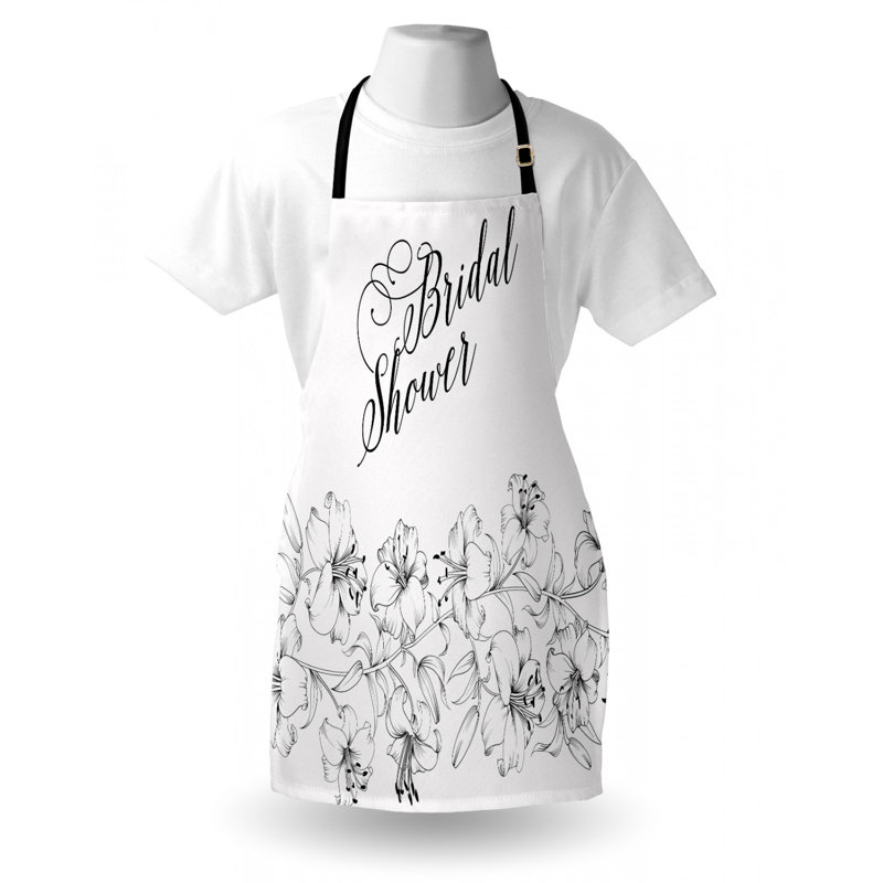 Wedding Floral Bib Apron