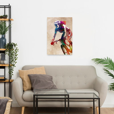 «Vibrant Cycling Spirit», art mural contemporain