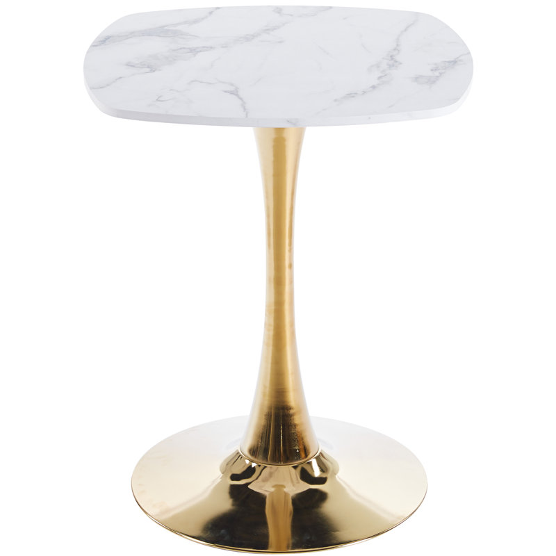 Table de salle à manger carrée 23,63 pouces de diamètre