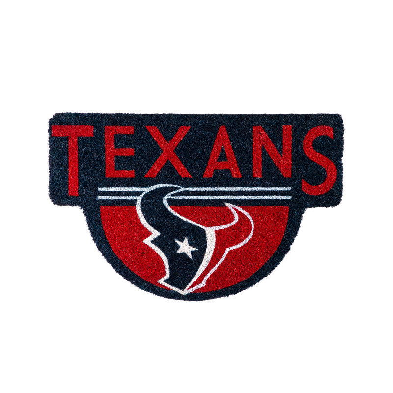 Tapis de bienvenue d'extérieur en fibre de coco NFL, Texans