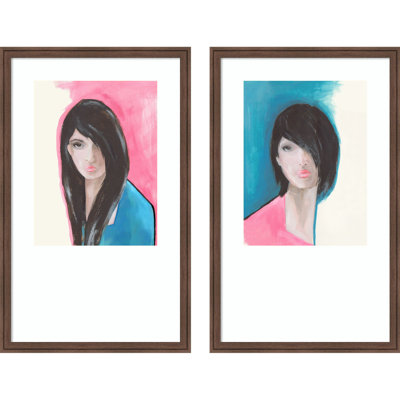 «Portrait with Soft Contrast», 2 pièces par Eli Jones, impressions murales encadrées
