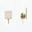 Metal Wall Sconce with Cylinder Shade, Set of 2