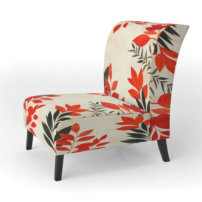 Fauteuil de chambre Abstract Botanicals, Slipper Armless