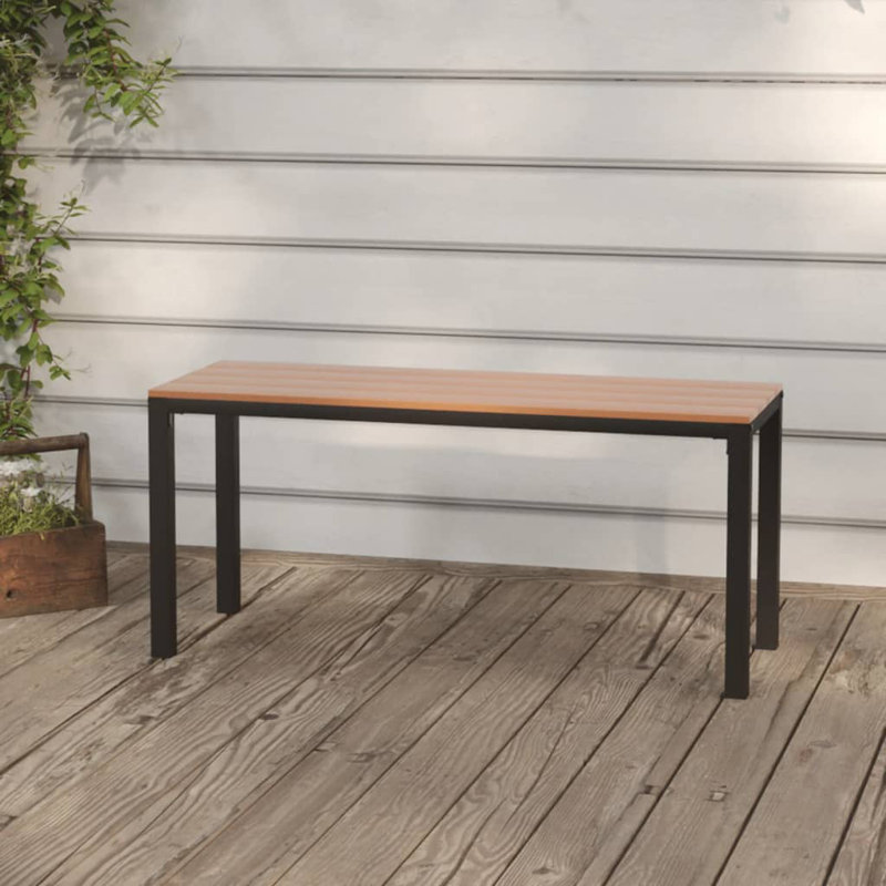 Aneshka Outdoor Bench, Natural