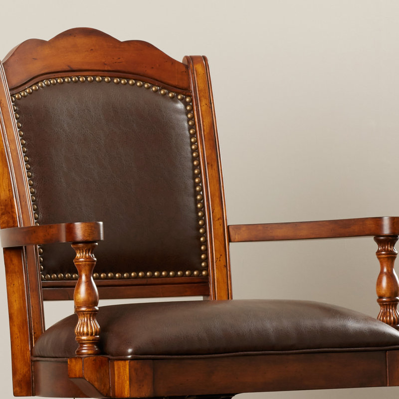Armalda Swivel Upholstered Counter Stool