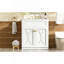 Meuble-lavabo 30 po avec lavabo en céramique, armoire de rangement autoportante moderne avec poignées dorées, portes à fermeture douce-1109939258