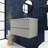 36 In. Wall-Mounted Bathroom Vanity With Integrated Ceramic Sink-931832550