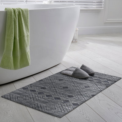 Tapis noir / gris Anchelin