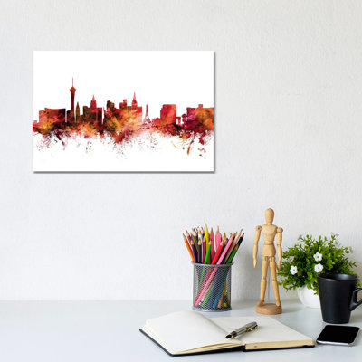 Las Vegas, Nevada Skyline by Michael Tompsett - Wrapped Canvas Gallery-Wrapped Canvas Giclée
