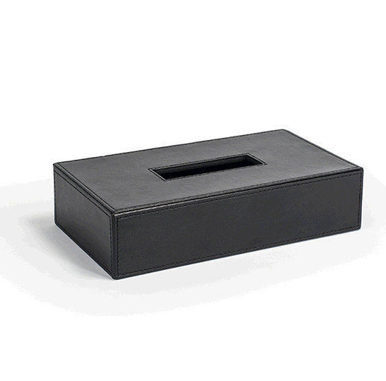London Tissue Box Cover, Black