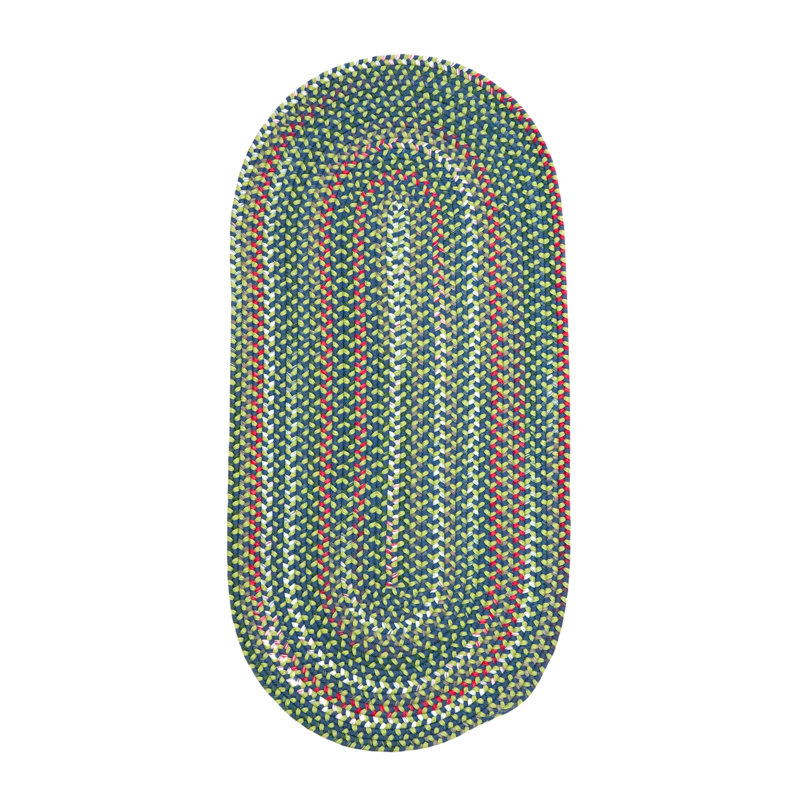 Tapis multicolore Ashland, Ovale 2 pi 6 po x 6 pi