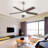 Ceiling Fan 5 Blades Noiseless Reversible Dc Motor Remote Control With Led Light