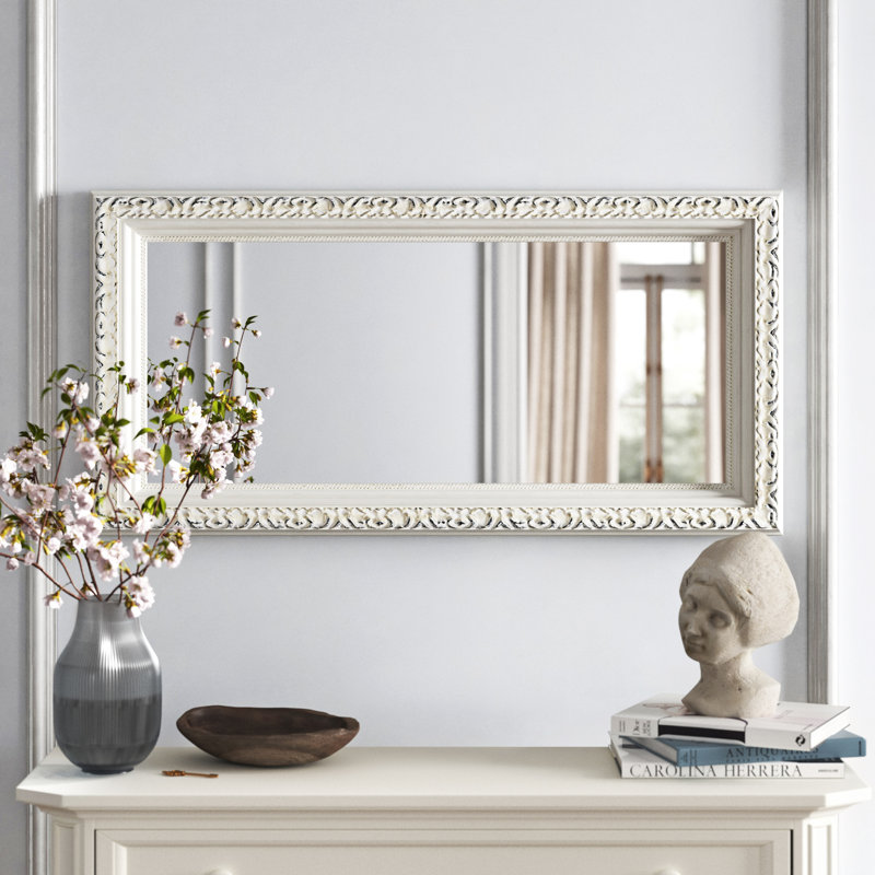 Solid Wood Flat Mirror, 48" H x 24" W x 2" D