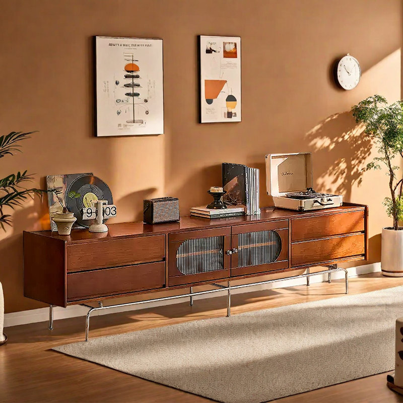 Nouveau meuble télé de style rétro, H 21,65 po x L 86,61 po x l 15,74 po