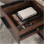Bureau en L, finition brune
