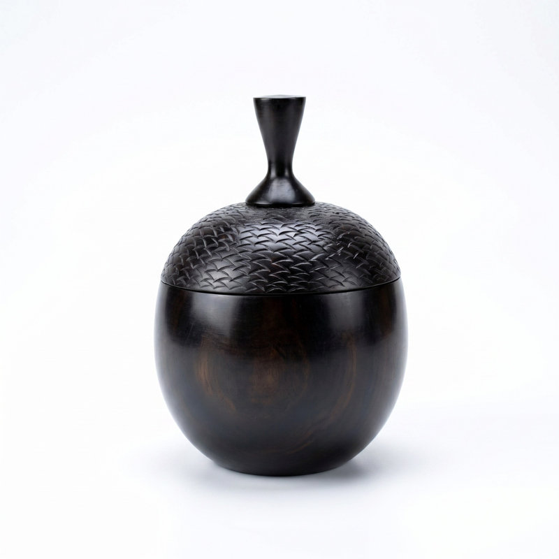 Ebony Wood Vessel - Khala Range, Style Two