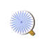 Iris Blue Round Wood Cheese Board