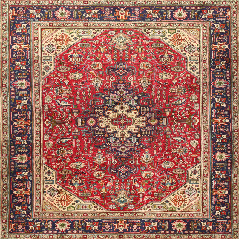 Oriental Indoor Rug, Square 3'