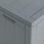 Harijs 17 Stories Garden Storage Box 180L Grey PP Wood Look
