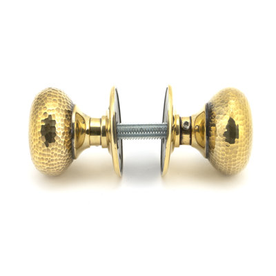 Hammered Mushroom Mortice/Rim Knob Set