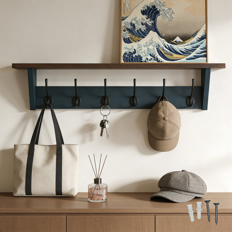 Wall Organizer with Key Hooks