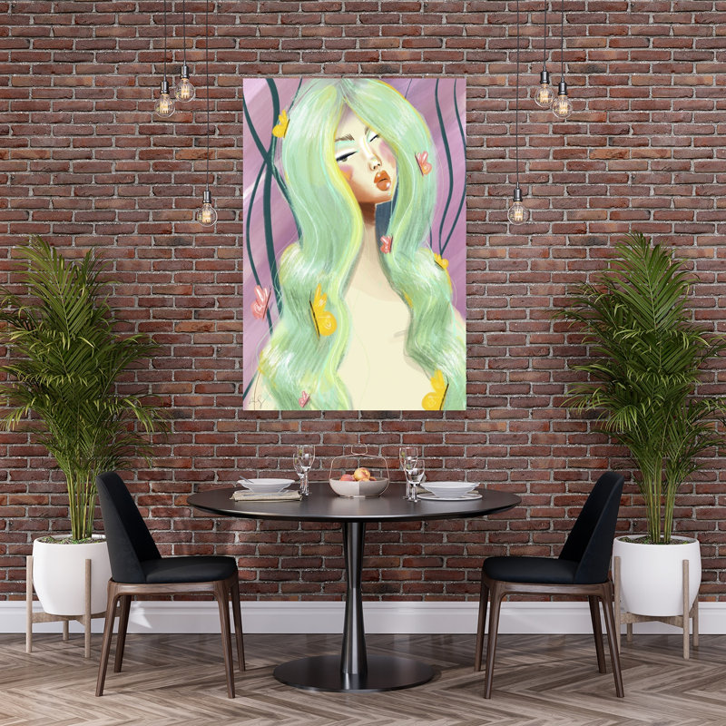 Impression d'art mural papillon éthéré, 60" H x 40" W